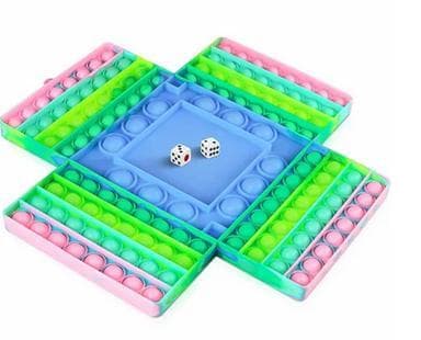 4 player Pop it Game Plop Up Fidget - fantastisk fidget legetøj pop it legetøjs sensorisk rektangel