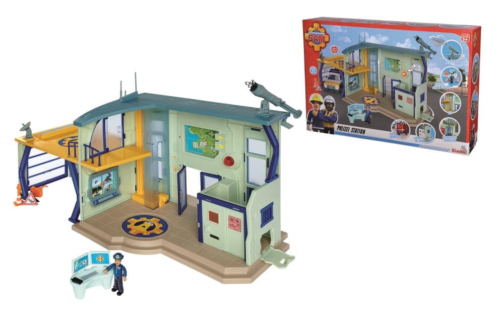 Polisstation med Figur Brandman Sam