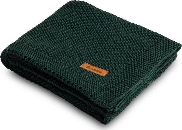 Sensillo BOMULLSTEPP 100X80 MØRKEGRØNN 4327/6845