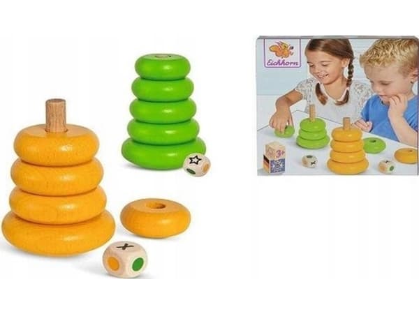 Eichhorn Paving game, wooden pyramid 2pcs 100072311 Eichhorn