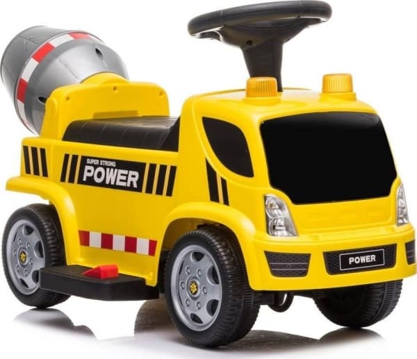 Lean Cars GTS6688-D Battery Rider Yellow Concrete Mixer