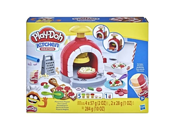 Sett med et sett med Play-Doh PIZZA OVN PLAYSET