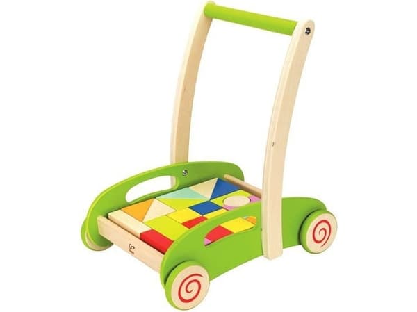 HAPE lekevogn med blokker, E0371