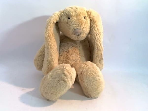 Beppe Bunny Missimo maskot, karamell 34 cm