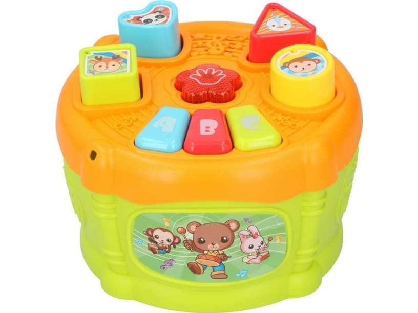 Let's Play - leksak för att matcha former (orange och grön)