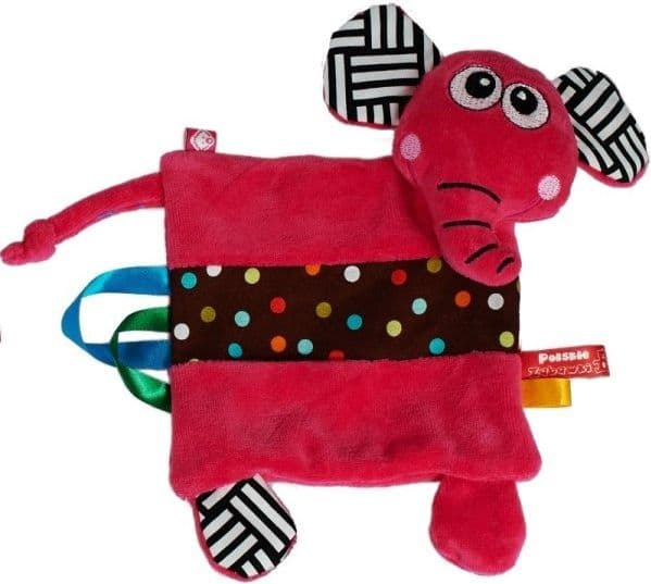 Cloth zebra and elephant 9335