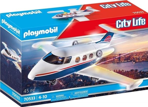 Playmobil City Life Private Jet, Leksaksfigursset, 4 År, 45 styck