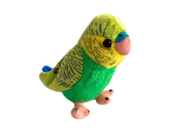 Beppe Aaltoileva papukaija maskotti vihreä ja sininen 13 cm