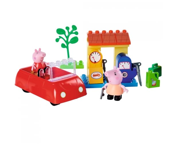 BIG -Bloxx PP Family Car, Bil och garage, Peppa Pig, 1,6 År, Multifärg, Plast