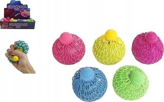 Hipo Squeeze ball neon pearl 6cm 620723 p12 mix pris for 1 stk