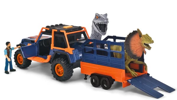 Dino Befälhavare Lekset med Bil och Figurer Dickie Toys