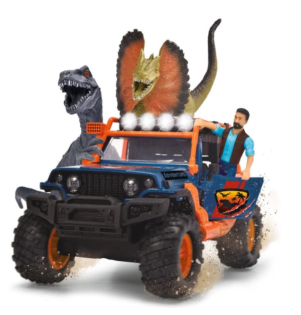 Dino Befälhavare Lekset med Bil och Figurer Dickie Toys