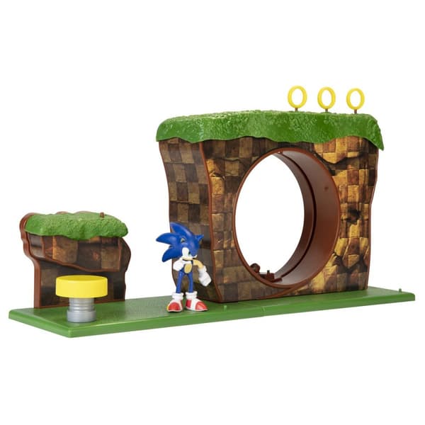 Sonic the Hedgehog 6 cm Green Hill Zone Lekset