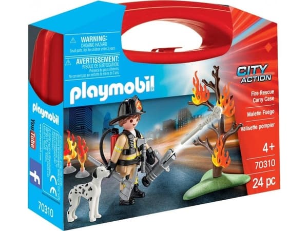 Playmobil City Action Fire Rescue Carry Case, 4 år, Flerfarget