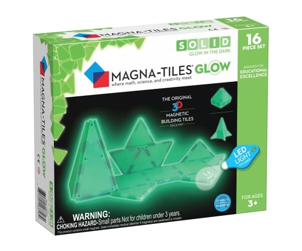 MAGNA-TILES Magnetisk og lys konstruktør, 16 det.