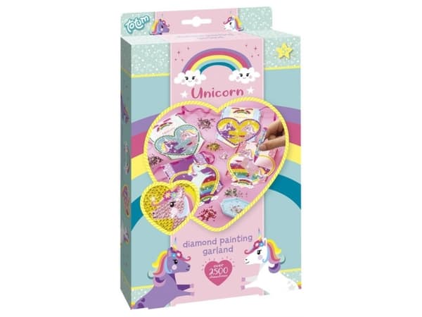 Totum Unicorn Diamond Painting, 5 år, Jente, Barn, Flerfarget, 360 - 480 min, China