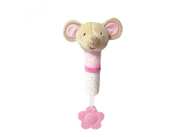 Tulilo Beige mus med lyd 17cm