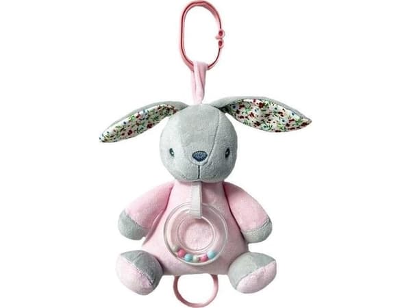 Tulilo Soittorasia pupu vaaleanpunainen 18 cm