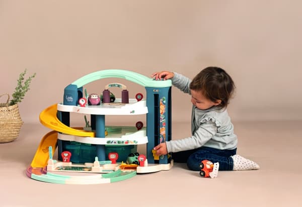 Smoby Liten Maxi Garage Bil Vroom Planet (140203)