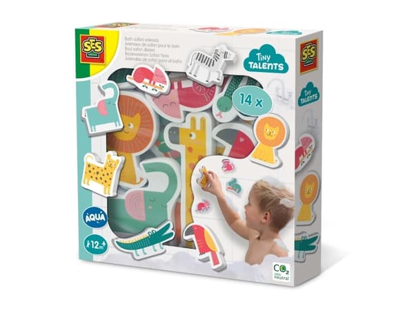 SES Creative Bathtime - Vaahtomuovieläimiä seinälle