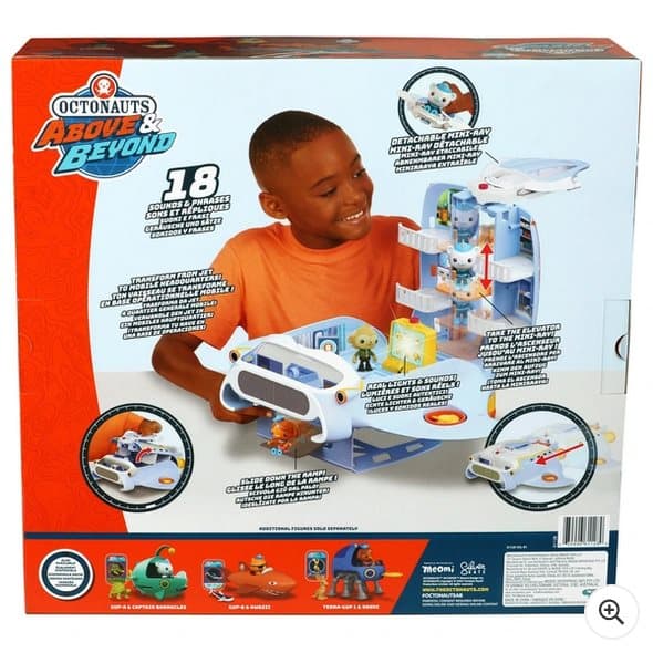 Octonauts Above & Beyond Octoray Transforming 7 Piece Playset with Lights
