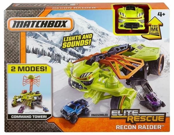 Matchbox Elite Rescue Recon Raider  Car Playset
