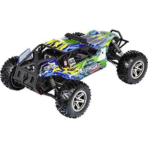 Reely Stagger Brushless 1:10 RC -mallin sähköauton buginen neliveto (4WD) 100 % RTR 2,4 GHz sis. akku, laturi ja