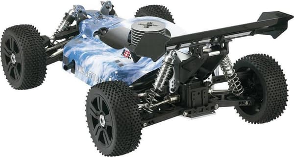 Reely 1:8 Buggy Complete hjul Spike 5-eger Sort 4 stk.