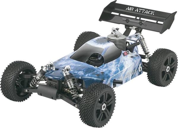 Reely 1:8 Buggy Complete hjul Spike 5-eger Sort 4 stk.