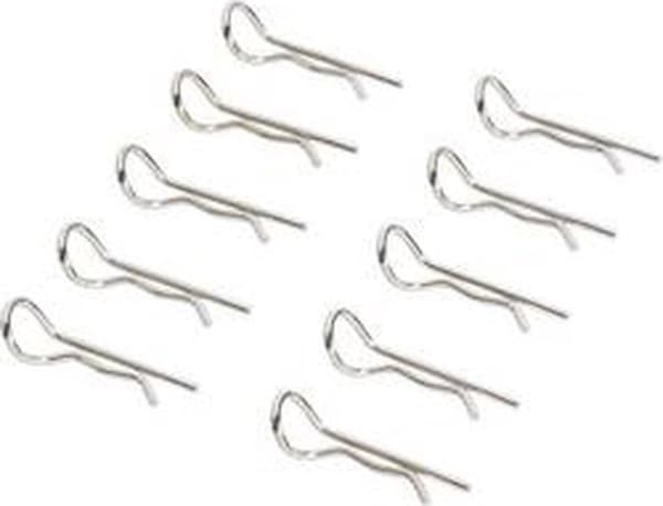 Reely 1:8 Vartalokiinnikkeet Hopea Pituus: 25 mm 10 kpl
