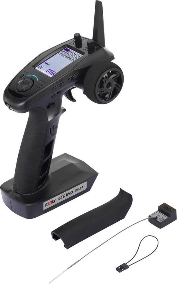Reely GT6 EVO RC pistolsändare 2,4 GHz Antal kanaler: 6 Inkl. mottagare