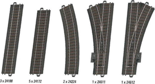 Märklin H0 Spårsats C2 24902