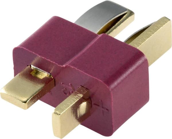 Reely 1399716 Batteripakkestik T-stiksystem Forgyldt 20 stk.