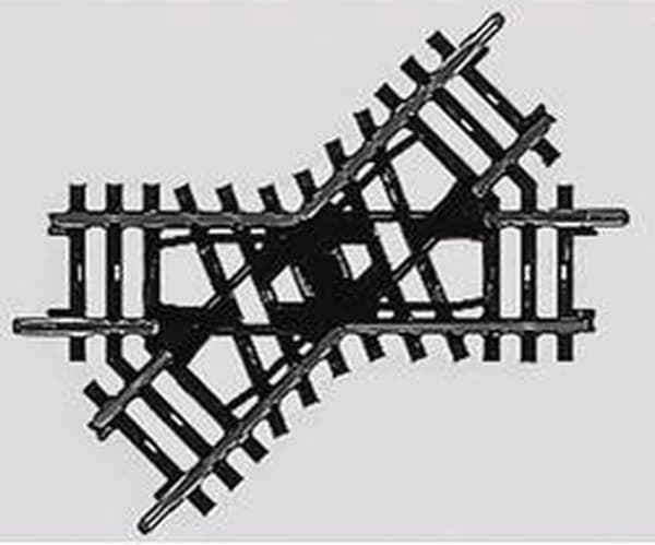 H0 Märklin K-telat (ilman painolastisänkyä) 2258 Risteys 90 mm 1 kpl