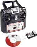 Miniatyrbillede 2 af 5: Reely HT-10 RC håndsender 2,4 GHz Antal kanaler: 10 Inkl. modtager