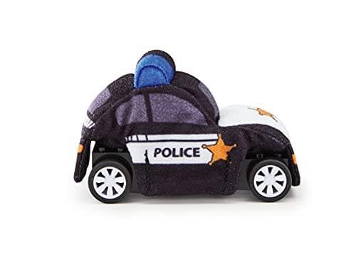 Revellino 23198 plyschbil med tillbakadragbar motor för lek och mys, svart