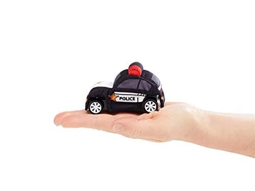Revellino 23198 plyschbil med tillbakadragbar motor för lek och mys, svart