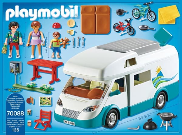 PLAYMOBIL Family Fun Mobile home med familie - 70088