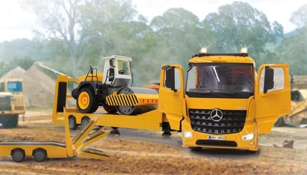 Jamara Transporter Rc Mercedes-benz Actros 2,4 Ghz Keltainen 1:20