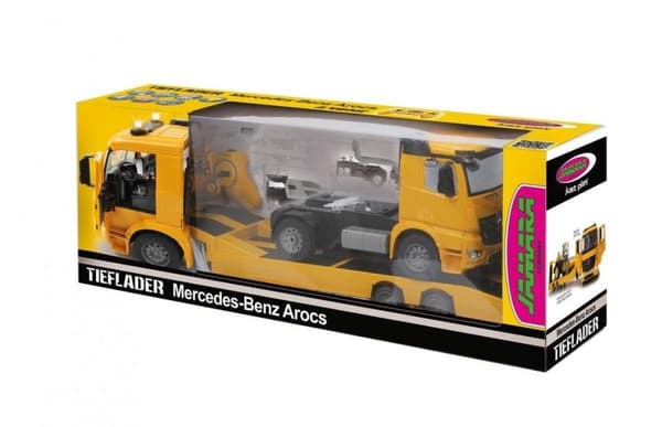 Jamara Transporter Rc Mercedes-benz Actros 2,4 Ghz Keltainen 1:20