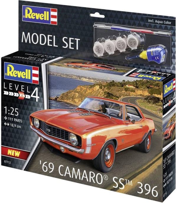 Revell 67712 -mallisarja 69 Camaro® SS™ 396 -auto (rakennussarja) 1:25