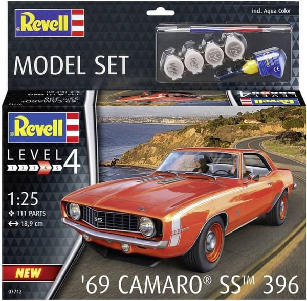 Revell 67712 -mallisarja 69 Camaro® SS™ 396 -auto (rakennussarja) 1:25
