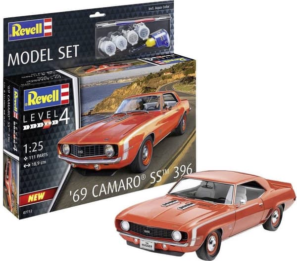 Revell 67712 -mallisarja 69 Camaro® SS™ 396 -auto (rakennussarja) 1:25
