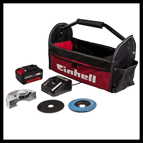 Einhell TE-AG 18/115 Li (1x4.0Ah) Power X-Change 4431134 akkukulmahiomakone sis. akun, sis. laturin, sis. leikkuulevyn, sis. pussin 18 V 4000 mAh (443