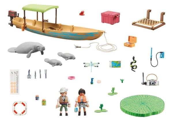 PLAYMOBIL Wiltopia Boat Trip to the Manatees - 71010