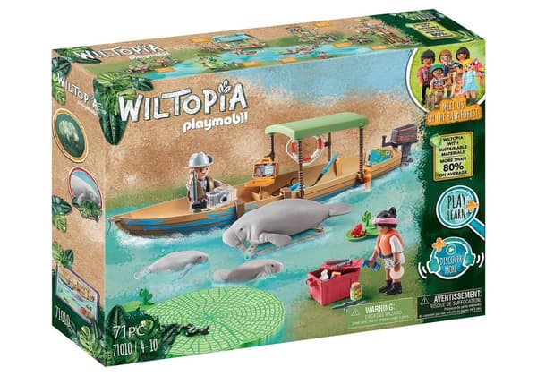 PLAYMOBIL Wiltopia Boat Trip to the Manatees - 71010