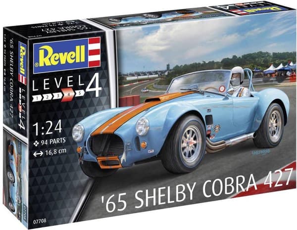 Revell 07708 65 Shelby Cobra 427 bil (byggsats) 1:24