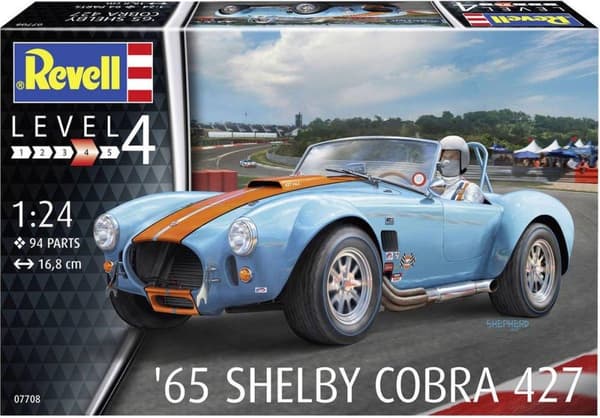 Revell 07708 65 Shelby Cobra 427 bil (byggsats) 1:24