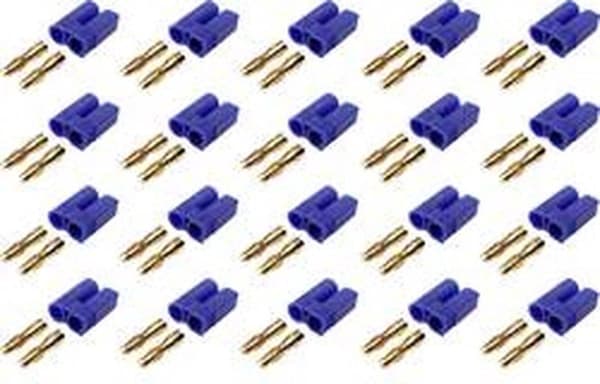 Reely 1399712 Batteripakkestik EC5 Forgyldt 20 stk.
