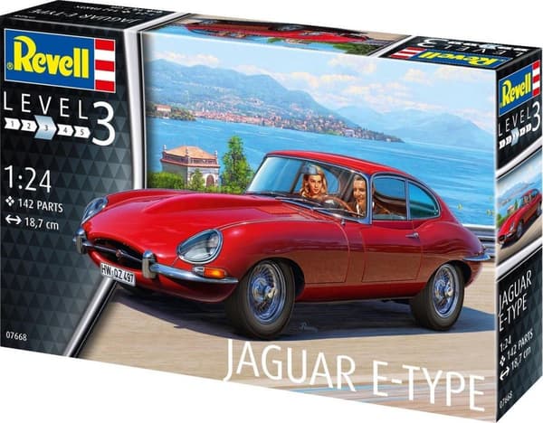 Revell 07668 Jaguar E-Type Coupé bil (byggesæt) 1:24